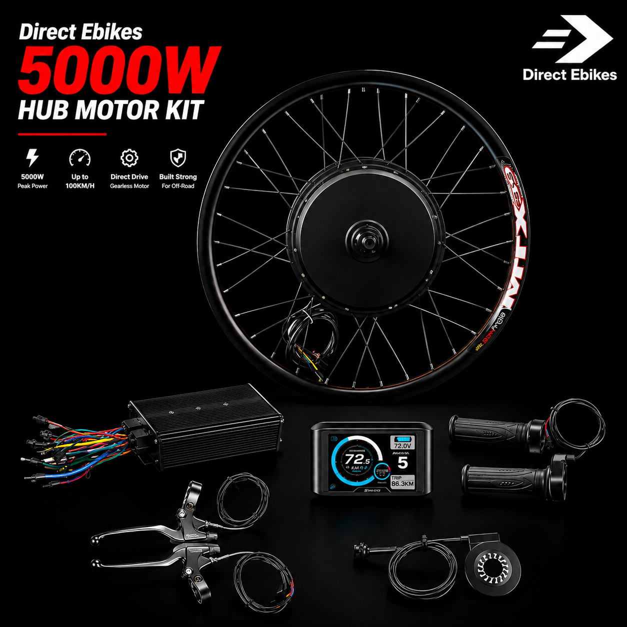 Direct Ebikes 5000W Hub Motor Kit
